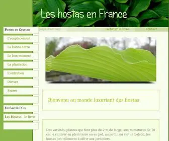 Hostas.fr(Les Hostas Hostas en France) Screenshot