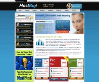 Hostbig.com(Affordable Web Hosting Plan with HostBig) Screenshot