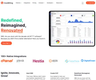 Hostbilling.io(Web Hosting Business Management and Automation) Screenshot