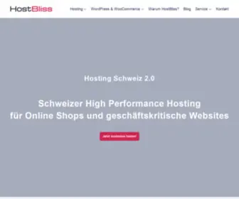 Hostbliss.ch(Schweizer) Screenshot