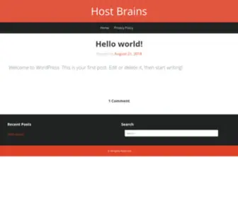 Hostbrains.com(Shared & Reseller Web Hosting Company) Screenshot