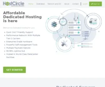 Hostcircle.com(Colocation, IP Services and Solutions) Screenshot
