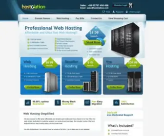 Hostclation.com(Premium Web Hosting) Screenshot