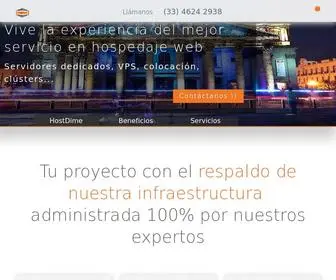 Hostdime.com.mx(Centro) Screenshot