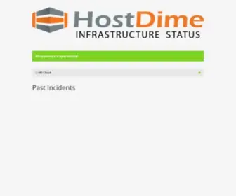 Hostdimestatus.com(HostDime Status) Screenshot