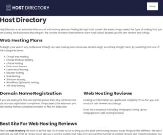 Hostdirectory.com(Host Directory) Screenshot