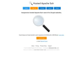 Hostedapachesolr.com(Hosted Apache Solr for Drupal) Screenshot