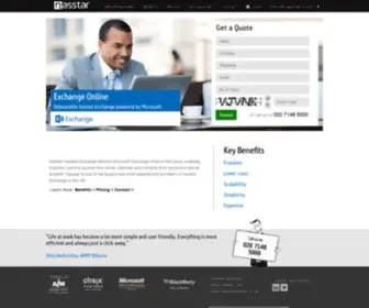 Hostedexchange.com(Hosted Exchange from the Cloud Computing Specialists) Screenshot