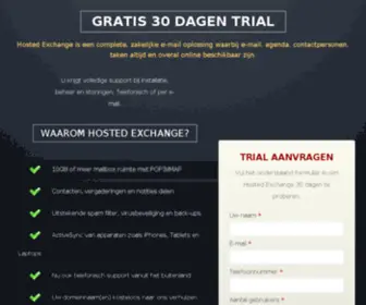 Hostedexchange.nl(Hosted Exchange) Screenshot