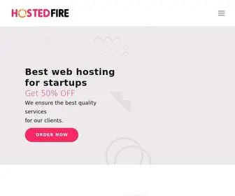 Hostedfire.com(Best web hosting for startups) Screenshot