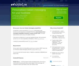 Hosted.im(Create and personalise your instant messaging solution) Screenshot