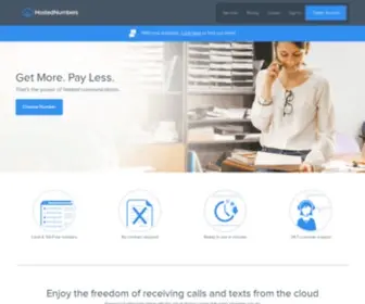 Hostednumbers.com(Virtual Phone Number Provider) Screenshot