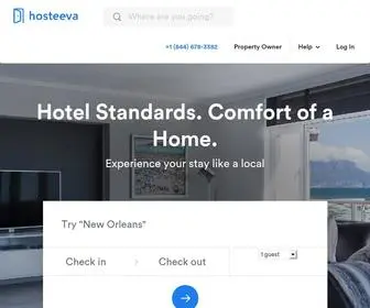 Hosteeva.com(Vacation Rentals) Screenshot