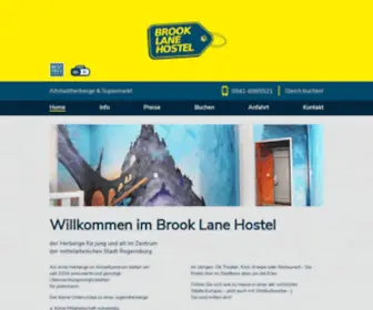 Hostel-Regensburg.de(Brook Lane Hostel) Screenshot