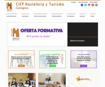 Hosteleriayturismocartagena.es(CIFP Escuela de Hostelería y Turismo de Cartagena) Screenshot