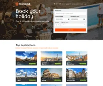 Hostelsclub.com(Book the best hostels in the world) Screenshot