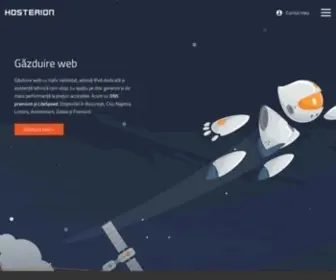 Hosterion.ro(Găzduire web (web hosting)) Screenshot