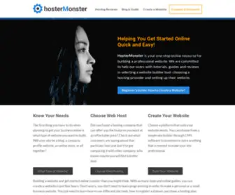 Hostermonster.com(Helping You Get Started Online Fast & Easy) Screenshot