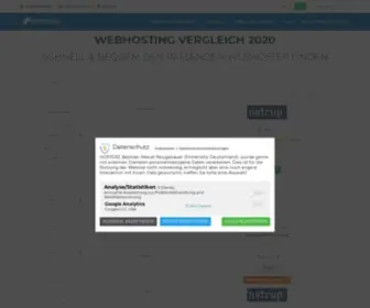 Hosterz.de(Webhosting Vergleich 2021 & aktuelle Hosting) Screenshot