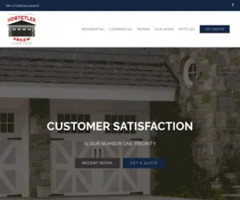 Hostetlerdoor.com(Garage Door Repair Services) Screenshot