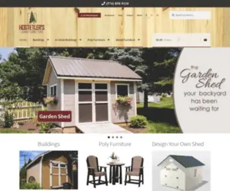Hostetlersfurniture.com(Hostetler's Lawn Furniture and Storage Sheds) Screenshot