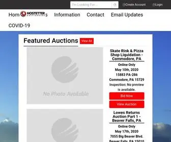 Hostetterauctioneers.com(Hostetter Auctioneers) Screenshot