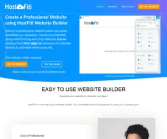 Hostfiti.com(Make a Website using HostFiti Drag and Drop Website Builder) Screenshot