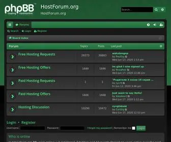 Hostforum.org(HostForum) Screenshot