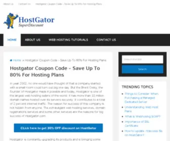 Hostgatorcouponsuperdiscount.net(HostGator Coupon Code 2014) Screenshot