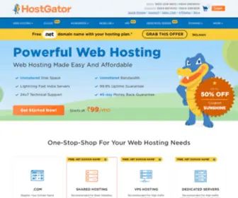 Hostgator.in(Get Secure Shared Web Hosting) Screenshot