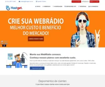 Hostget.com.br(WebRádios) Screenshot