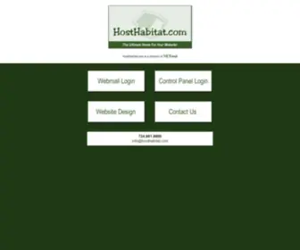 Hosthabitat.com(Irwin website design) Screenshot
