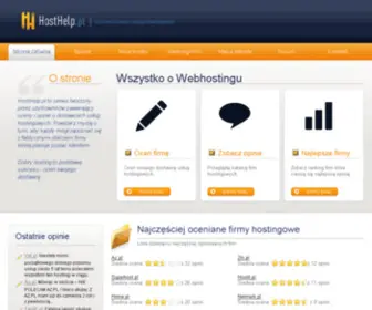Hosthelp.pl(Opinie o firmach hostingowych) Screenshot