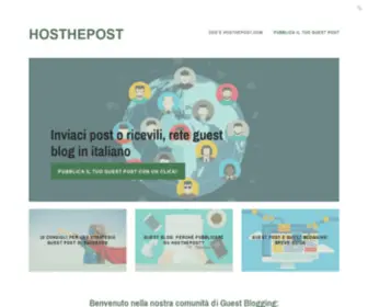 Hosthepost.com(Guest blogging) Screenshot