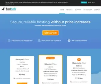 Hosthuski.com(Host Huski) Screenshot