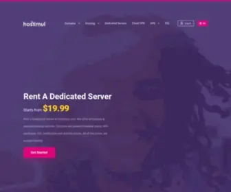 Hostimul.com(Rent Dedicated Server) Screenshot