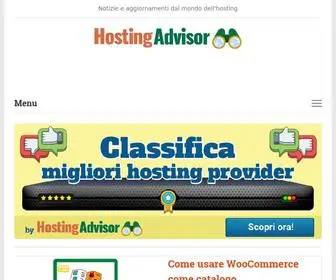 Hosting-Advisor.it(Notizie e aggiornamenti dal mondo dell'hosting) Screenshot