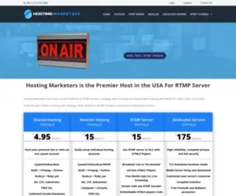 Hosting-Marketers.com(RTMP Server Hosting) Screenshot