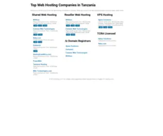 Hosting.co.tz(Top Web Hosting Companies in Tanzania) Screenshot