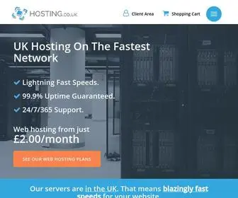 Hosting.co.uk(UK Based Web Hosting) Screenshot