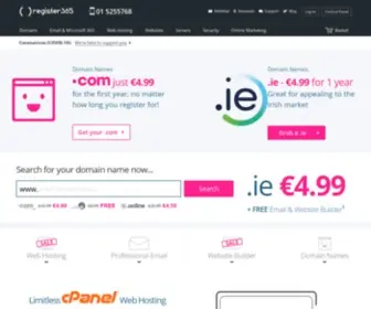 Hosting365.com(Domain names Ireland) Screenshot