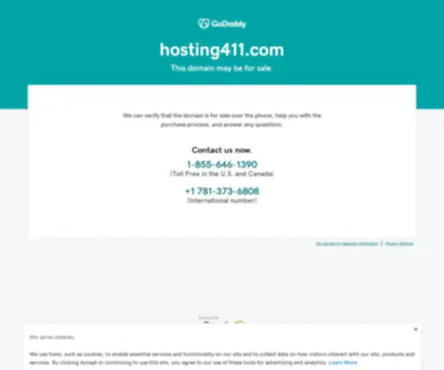 Hosting411.com(Forsale Lander) Screenshot