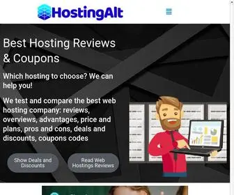 Hostingalt.com(We test and compare the best web hosting company) Screenshot