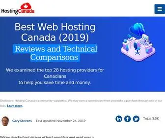 Hostingcanada.org(Best Web Hosting Reviewed By Canadians) Screenshot