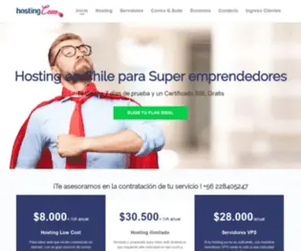 Hostingcom.cl(Hosting ilimitado en Chile con SSL de Dominio Gratis) Screenshot