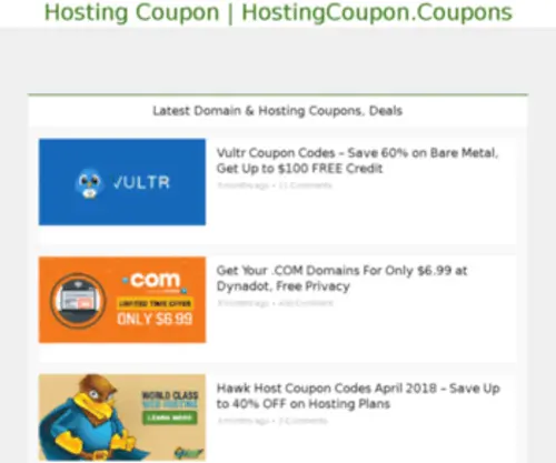 Hostingcoupon.coupons(Hostingcoupon coupons) Screenshot