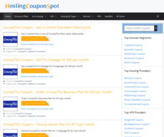 Hostingcouponspot.com(Hosting Coupons) Screenshot