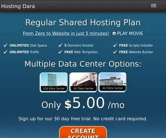 Hostingdara.com(Website Hosting solutions) Screenshot
