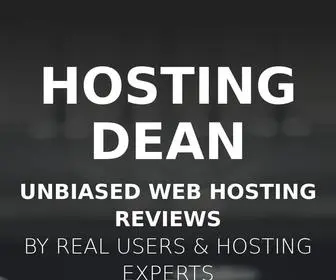 Hostingdean.com(Hosting Dean) Screenshot