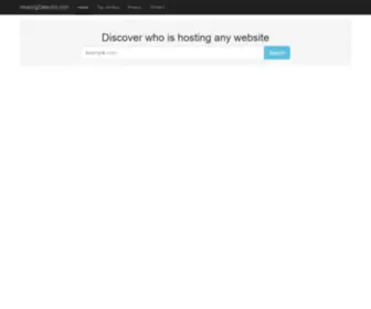 Hostingdetector.com(Hosting Detector) Screenshot
